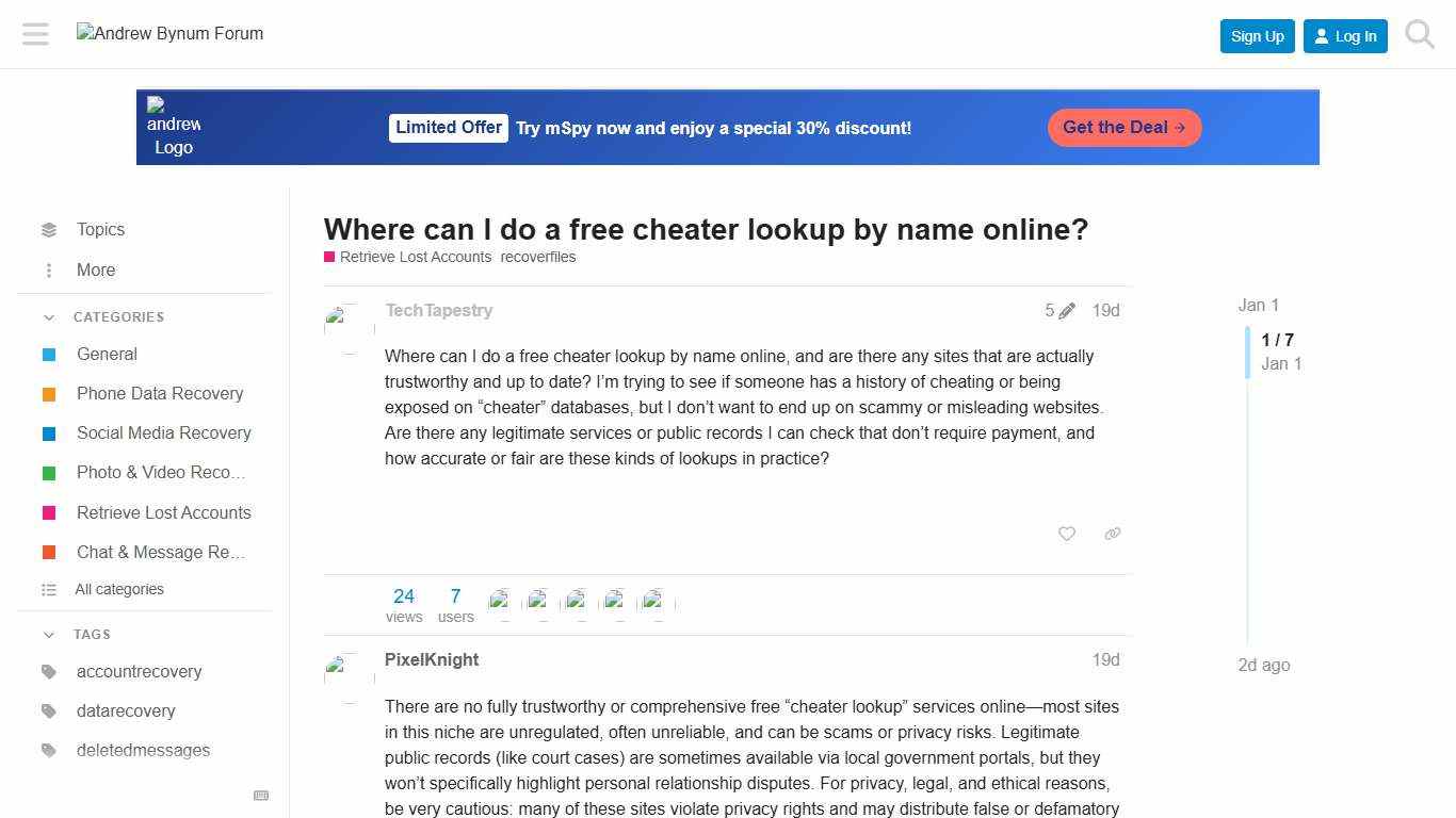 Where can I do a free cheater lookup by name online? - Andrew Bynum Forum